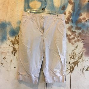 Talbots khaki stretch capris